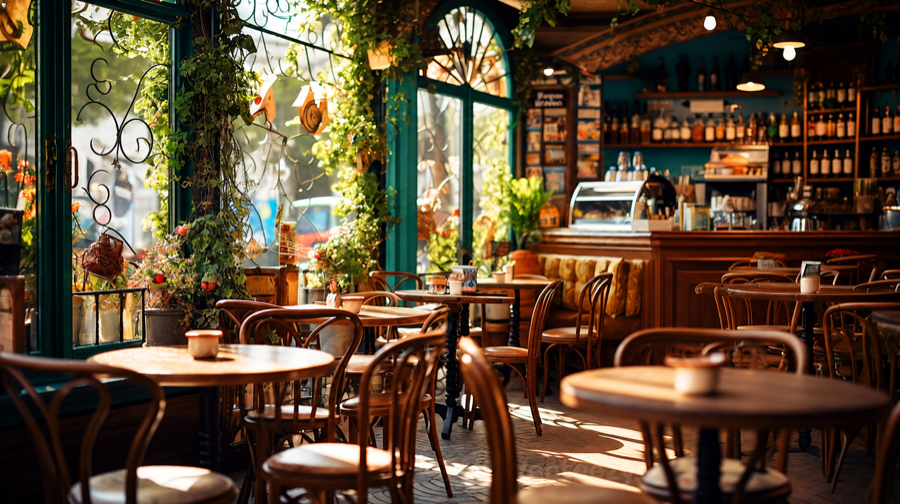 Bitkili, Aydınlık Kafe İç Mekânı